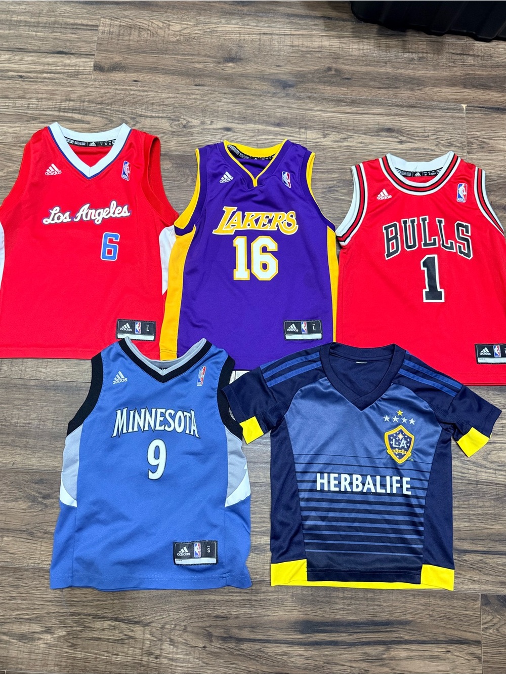 Bundle Kids NBA & Soccer Team Mix Jersey